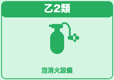 乙2類 泡消火設備