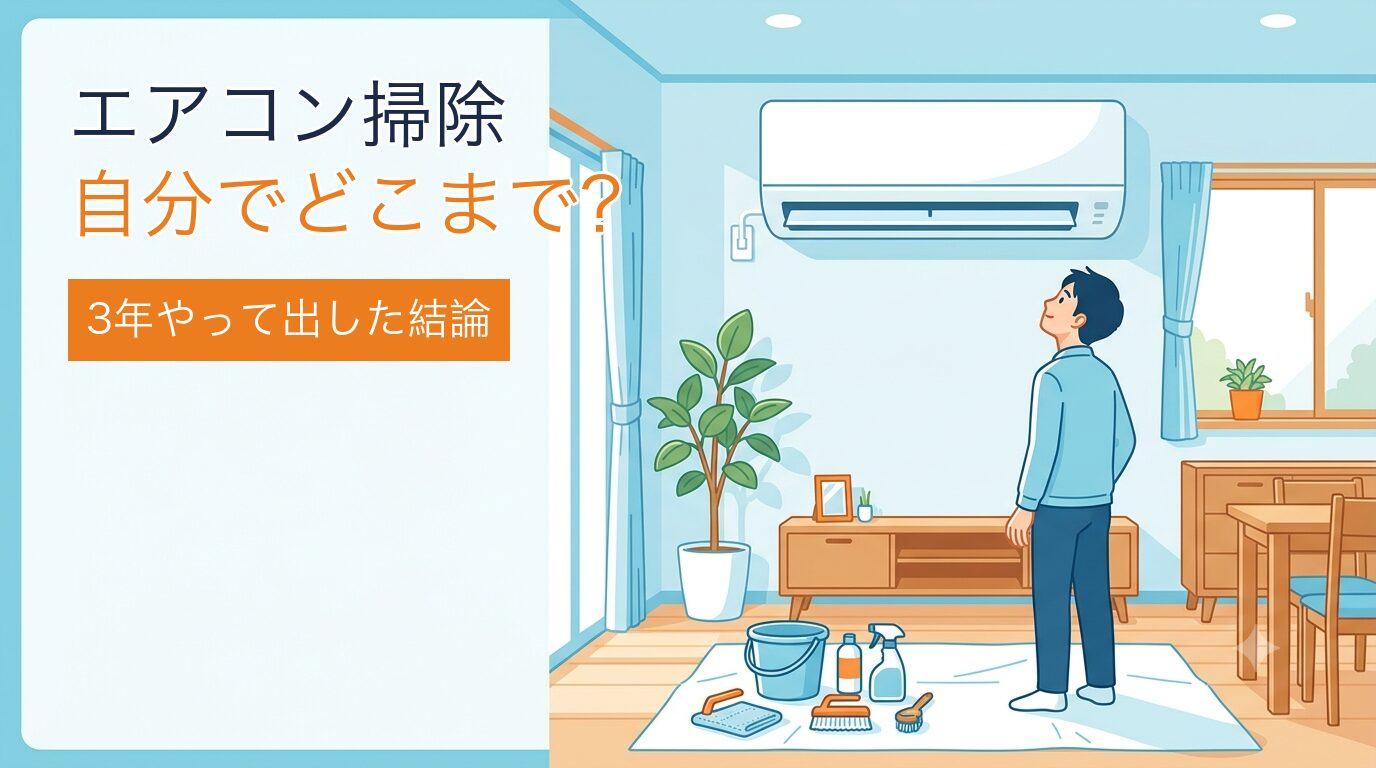 エアコン掃除は自分でどこまで？3年やって出した結論