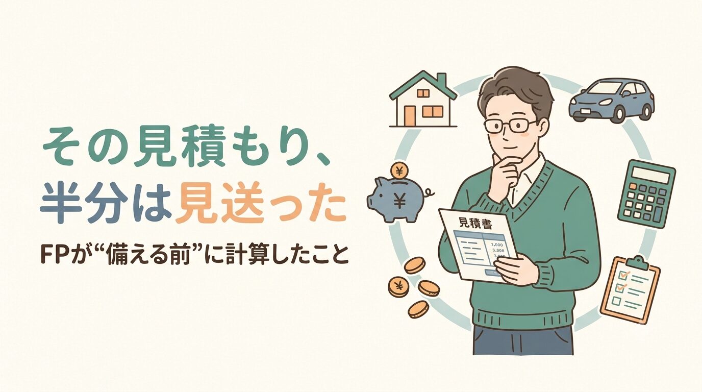 持ち家と車の固定費を見直すFP。見積もりの半分を見送った