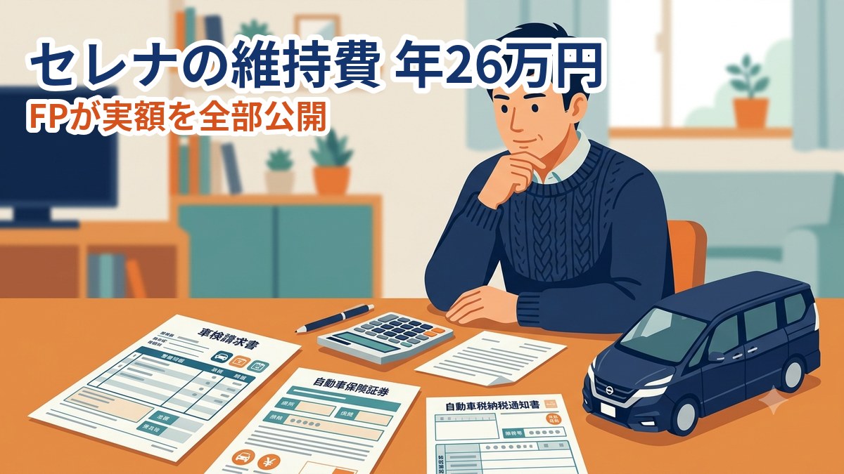 セレナの維持費 年26万円 FPが実額を全部公開（アイキャッチ）