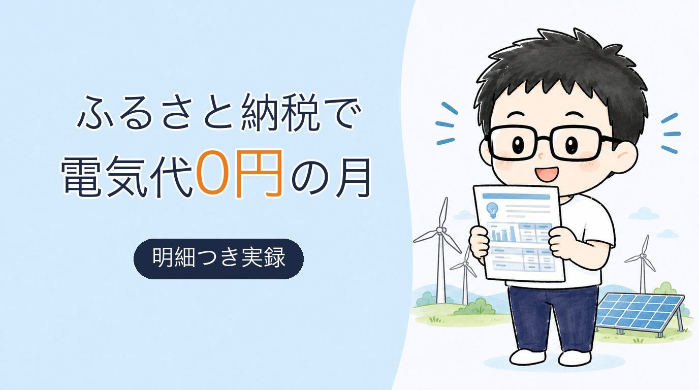 ふるさと納税で電気代0円の月ができた 明細つき実録（中部電力Greenでんき）
